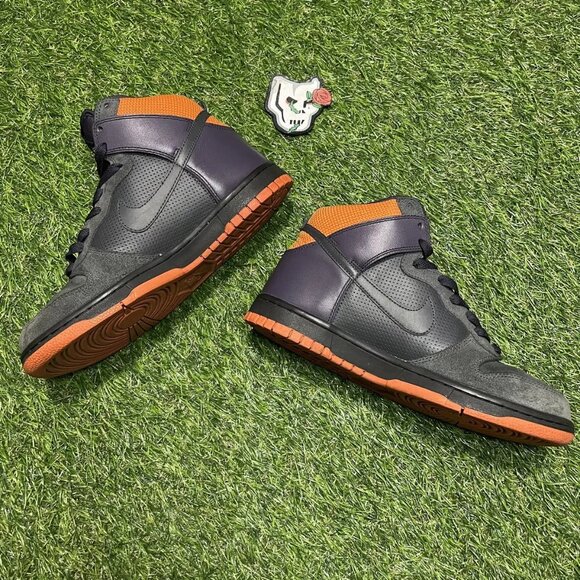 Nike Dunk High Purple/Grey/ Orange - Picture 2 of 16